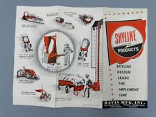 c 1950 SKYLINE Wagon HARVESTER Davis Mfg FARM Advertising WICHITA KS Brochure picture