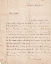 1803 Letter from Elmira Channing describing Philadelphia Pennsylvania Library  picture