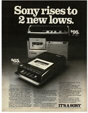 1977 SONY CF-302 TC-205 Cassette Recorder Tape Vintage Print Ad picture