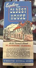 1954 Florida Travel Brochure: Explore the Oldest House, St. Augustine, Florida picture