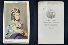 Grob, Paris, Madame Fouchard, vintage actress cdv albumen print CDV, print picture