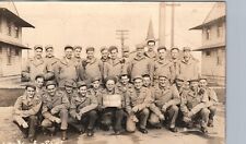 FORT SHERIDAN SOLDIERS chicago il real photo postcard rppc illinois barracks picture