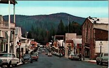 Nevada City California 1960's Street Scene Vintage Postcard picture