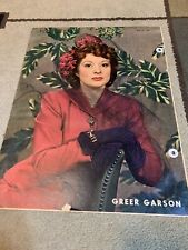 GREER GARSON old Hollywood SUNDAY NEWS 5/31/42 RARE 10.5 X 14.5 picture