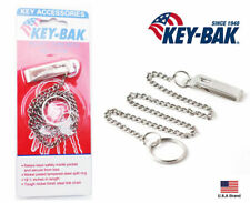 2-PACK Key-Bak 19.5 inch Key Chain with Pocket Clip picture