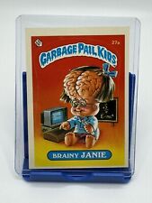 Brainy Janie - 1985 Topps GPK Garbage Pail Kids OS1 Series 1 #27A Vintage NM picture