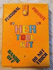 Vntg *Her Tool Kit *Travel Small Screwdriver Wrench Hammer picture