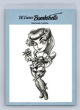 Poison Ivy - 2017 Cryptozoic DC Bombshells Sketches parallel insert card #04 picture