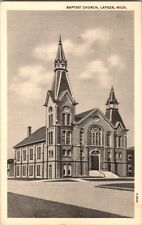Vintage Postcard Baptist Church Lapeer MI Michigan                         H-591 picture