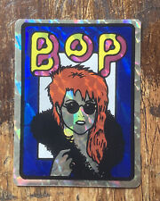 Vtg 1980s Cyndi Lauper 'She Bop' Music Vending Machine Prism Sticker Decal RARE picture