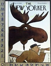 1939 SPORTING MEN HUNTER MOOSE CALL REA IRVIN ARTIST NEW YORKER COVER FC1948  picture