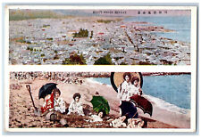 Kyushu Japan Postcard Beppu Onsen Zenkei Multiview c1930's Vintage Unposted picture