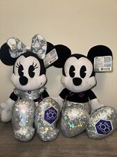 DISNEY 2023 Mickey and Minnie 18” Plush Set -100 Years Of Wonder Sets Silver picture