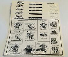AEA Tune-Up Chart System Holley Carburetor Adjustment 1-2-4 Barrel 1920 4160 picture