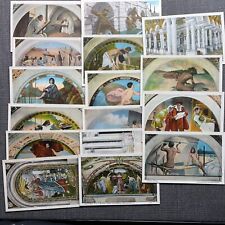 Vintage Postcard Lot 16 Washington DC Library of Congress Mural Painting Art picture