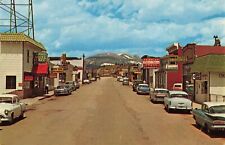 Front Street Fairplay Colorado CO Hotel Drug Store Old Cars c1960 Postcard picture