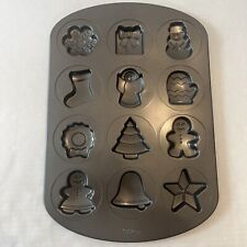 Wilton Christmas Cookie Candy Mold Pan 12 Designs Tree Wreath Angel Bell Snowman picture