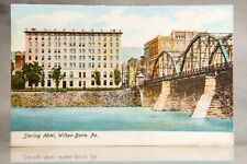 1906 Market St Bridge Susquehanna River, Hotel Sterling Colored Postcard Unused picture