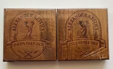 COASTERS - ALEXANDER KEITH'S INDIA PALE ALE BRAND 4 WOODEN COASTERS NEW picture