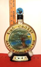 1970 Jim Beam decanter BING CROSBY NATIONAL PRO-AM GOLF TOURNAMENT golfing picture