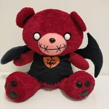 RARE Teddy Scares Plush Toy - Red Bear Devil Used Japan picture