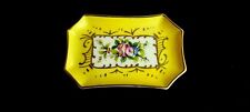 Vintage Limoges France JD Dumont Hand Painted Trinket, Pin or Ring Tray, Lovely picture