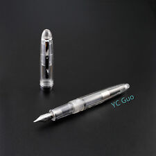 Jinhao 992 Transparent Fountain Pen Screw Cap Extra Fine Nib 6 colors For Choice picture