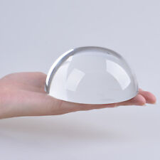 LONGWIN Crystal Dome Paperweight Half Ball Reading Magnifying Glass 3.9