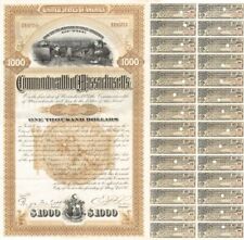 Commonwealth of Massachusetts for Railroad Grade Crossings - Bond - Railroad Bon picture