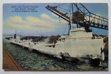 Minnesota Postcard 1948 Duluth Superior Ship Freighter Ice Storm  picture