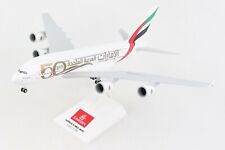 Skymarks SKR1034 Emirates Airbus A380-800 50th Anv Desk Top Model 1/200 Airplane picture
