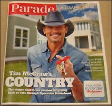 11/8/2015 Parade Newspaper Tim McGraw The Veterans Issue November 8 picture