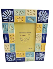 Retro Vintage Sample Seashell Tile Ceramic Hand finished Moulded 3.5 x¨5 picture