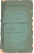 Rare 1892 - New Orleans  Picayune - A Little Guide to New Orleans w/ Foldout Map picture