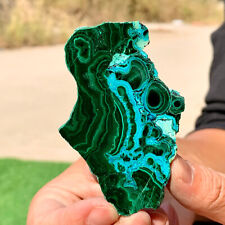 55G Natural Chrysocolla/Malachite transparent cluster rough mineral sample picture
