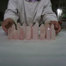 2.2LB 16Pcs Natural Pink Rose Quartz Crystal Point Tower Polished Healing picture