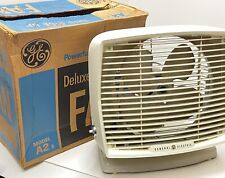 Vintage MCM 1960s General Electric 2 Speed TV Fan w/ Original Box Model F15A2 picture