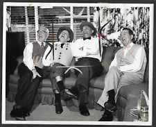 JIMMY DURANTE + EDDIE JACSON VINTAGE 1966 ORIGINAL PRESS PHOTO picture