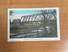 Trolley Bridge Across the Conestoga Near Terre Hill, Pa. Undivided Back PostCard picture