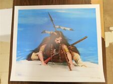 TIMOTHY TRUMAN NATIVE AMERICAN ROLLED ARTWORK PRINT SIGNED UNFRAMED  picture