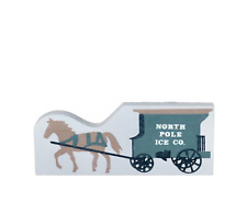 North Pole Ice Delivery Horse & Buggy ~ Faline Cat’s Meow Shelf Sitter Accessory picture