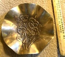 Very Heavy Vintage Brass Bowl (BW359) picture