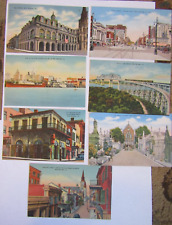 Lot of 7 New Orleans LOUISIANA Cards ~ Vintage LINEN + 1908 Pre- most unused picture