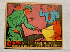 1936 Gum. G-Men Heroes of The Law. Card # 44 Trapping The Jewel..... picture