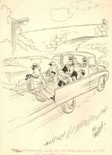 Carpool in Pick up Truck - 1965 Humorama gag art by Don Orehek  picture