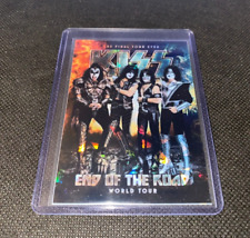 Kiss Custom Mini Concert Poster Refractor Card End of the Road Tour in toploader picture
