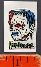 Vintage 1970s Frankenstein Monster Glow in Dark Puffy Sticker Card picture