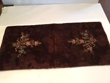 Antique Victorian Velvet Embroidery Table Runner picture