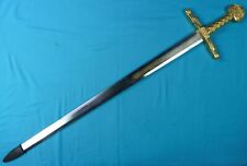 Vintage Decorative Large & Heavy Broad Sword Military Home Wall Decor picture