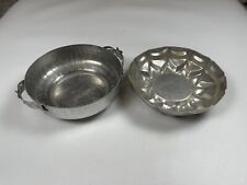 Vintage Lot Of 2 Lightweight Aluminum Bowls picture
